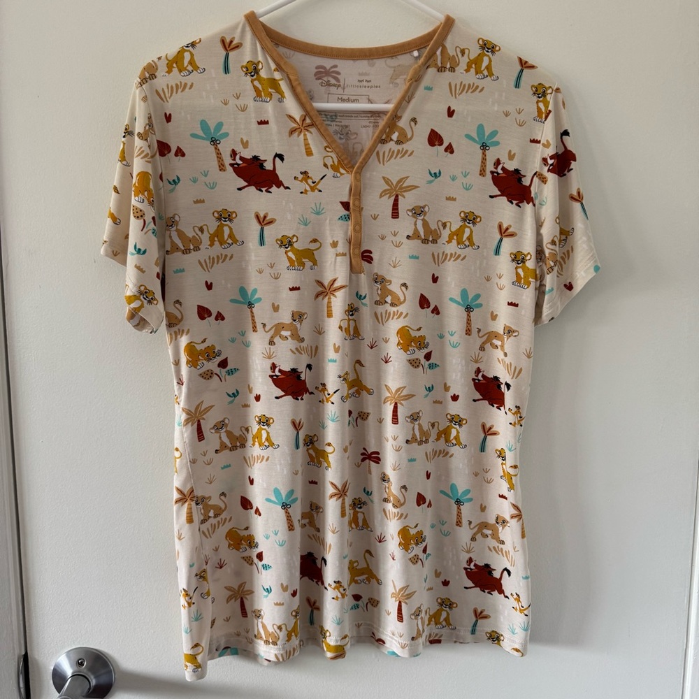 EUC Little Sleepies Lion King Women’s Pajama Top